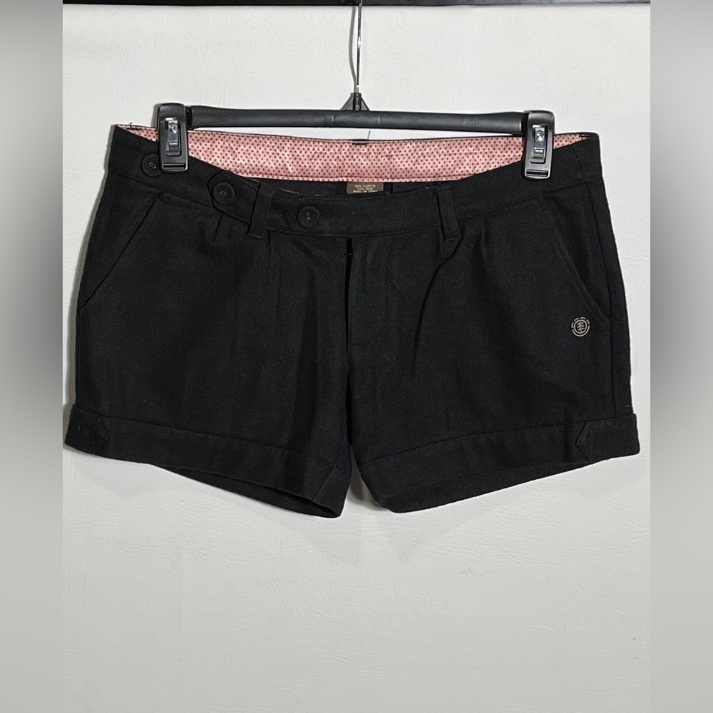 Element Black Wool Women's Shorts sz 7